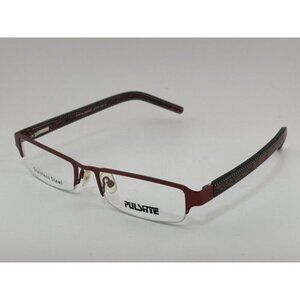 PULSATE - P120 BURGUNDY & BLACK 52-16-135 Plastic Rectangle Glasses Frames